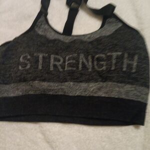 Sag Harbor Black and Gray Sports Bra Intimates
